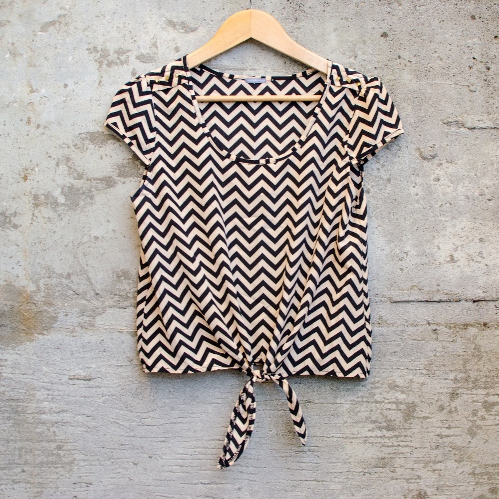 Charlotte Russe Striped Blouse - Picture 1 of 5